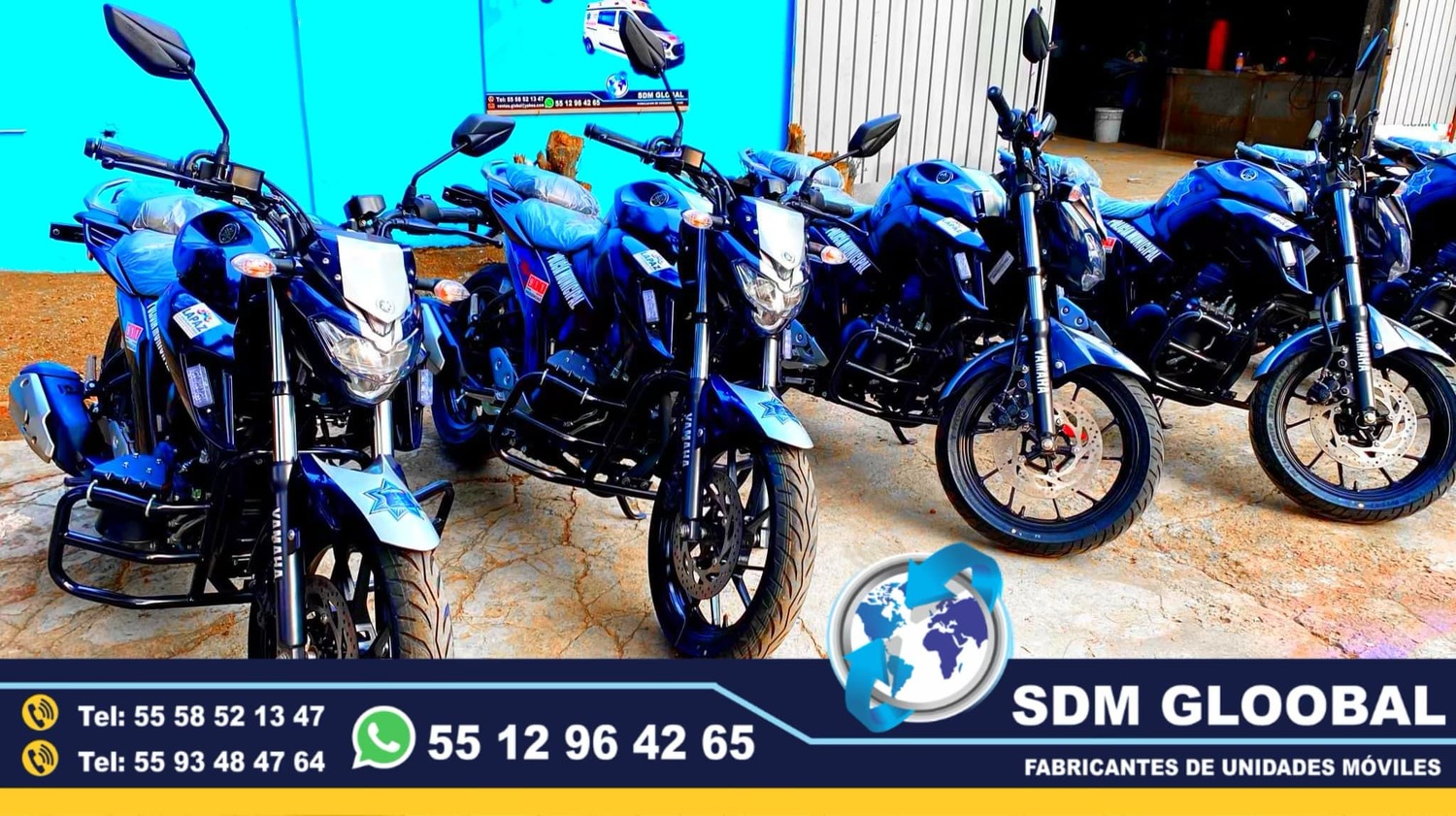 Equipo Venta Fabricacion Conversion y Equipamiento de MotoPatrullas cuatrimotos bicicletas<br>