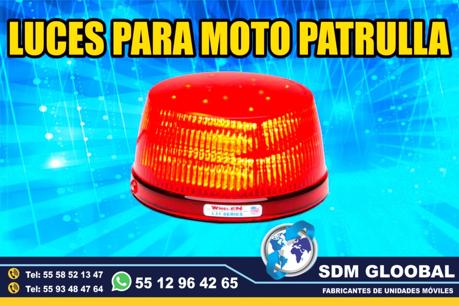 Venta de Torretas, Minitorretas, luces auxiliares color ambar Federal para patrullas equipo visual acustico<br>