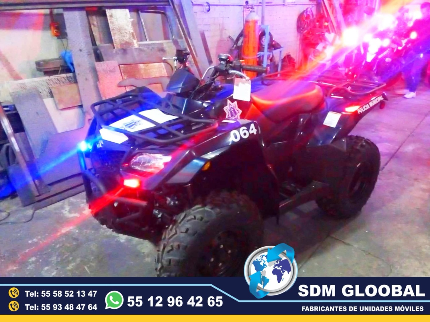 Equipo Venta Fabricacion Conversion y Equipamiento de MotoPatrullas cuatrimotos bicicletas<br>