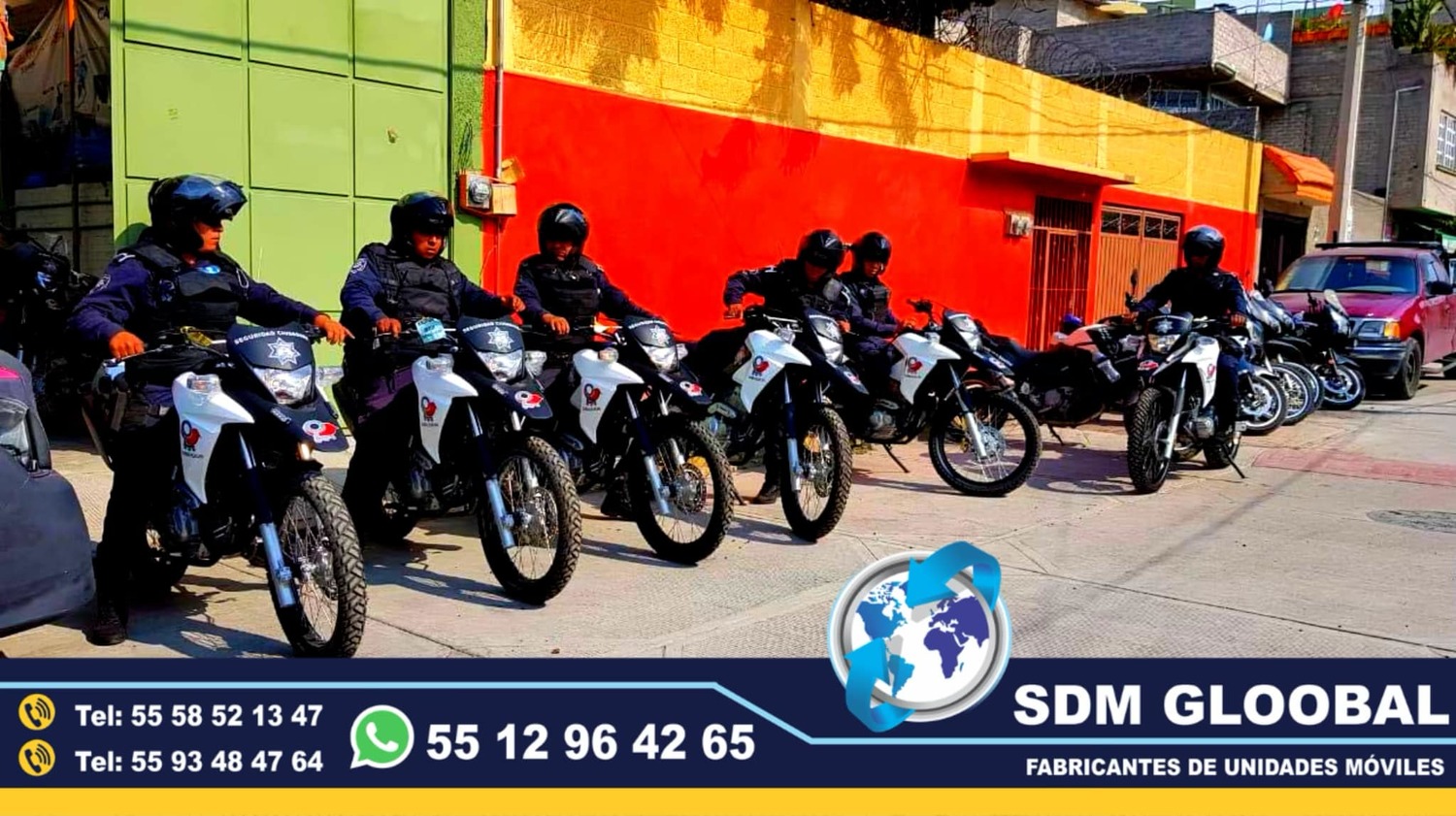 Equipo Venta Fabricacion Conversion y Equipamiento de MotoPatrullas cuatrimotos bicicletas<br>