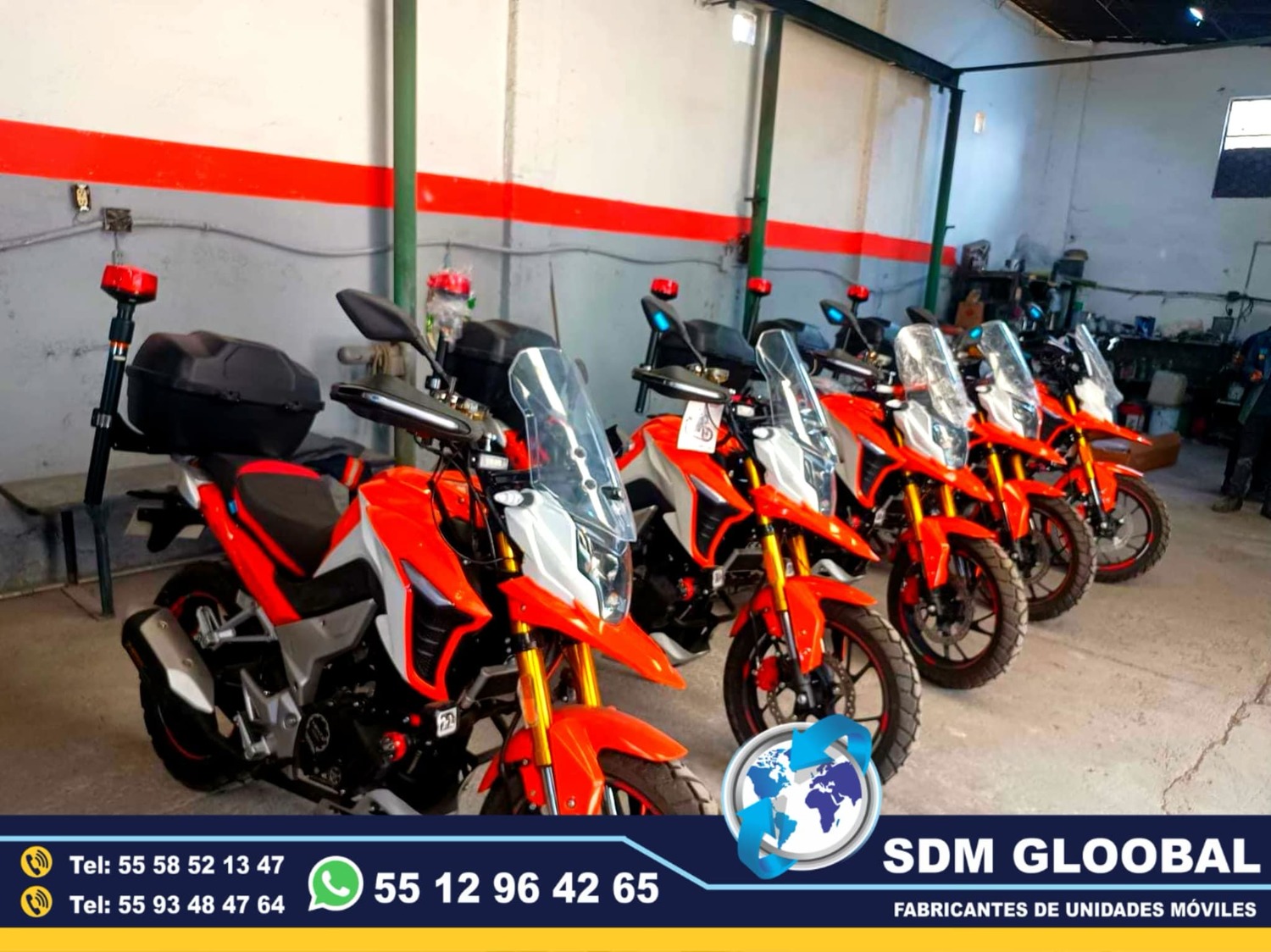 Equipo Venta Fabricacion Conversion y Equipamiento de MotoPatrullas cuatrimotos bicicletas<br>
