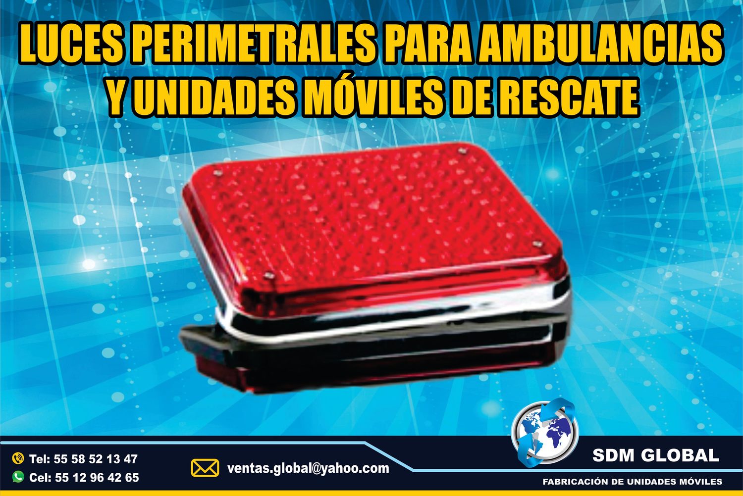 Venta de Luces Perimetrales para Ambulancias de Traslado Tipo I, II<br>