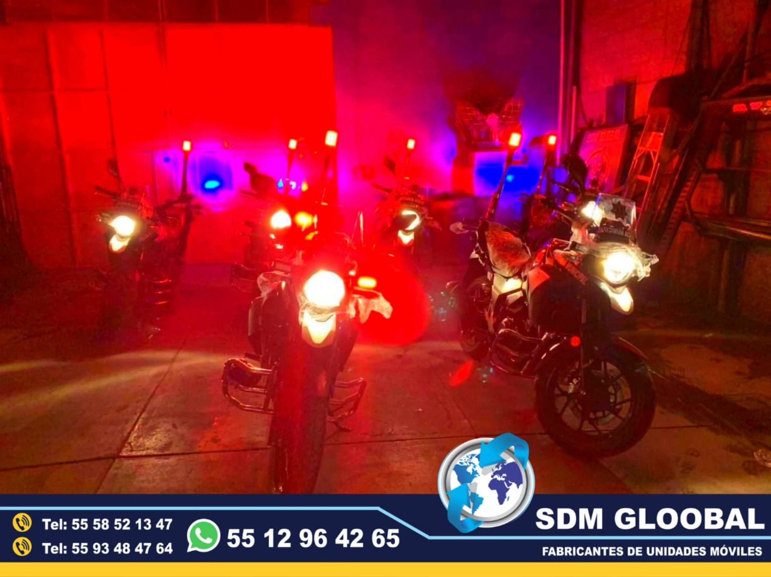 Equipo Venta Fabricacion Conversion y Equipamiento de MotoPatrullas cuatrimotos bicicletas<br>