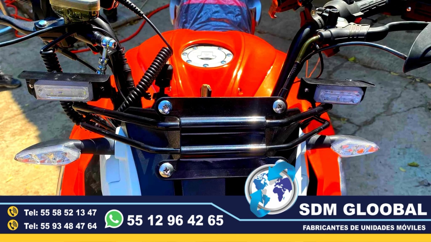 Equipo Venta Fabricacion Conversion y Equipamiento de MotoPatrullas cuatrimotos bicicletas<br>