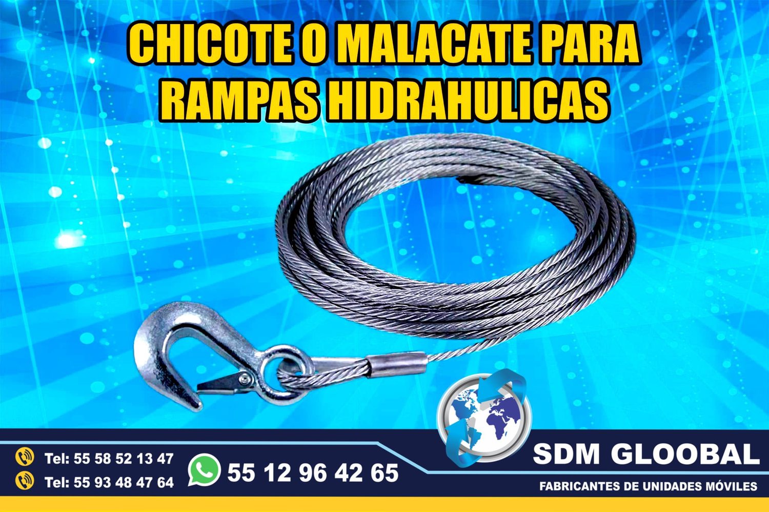 Venta de Desenrollador de chicote para Rampas Hidraulicas de carga<br>
