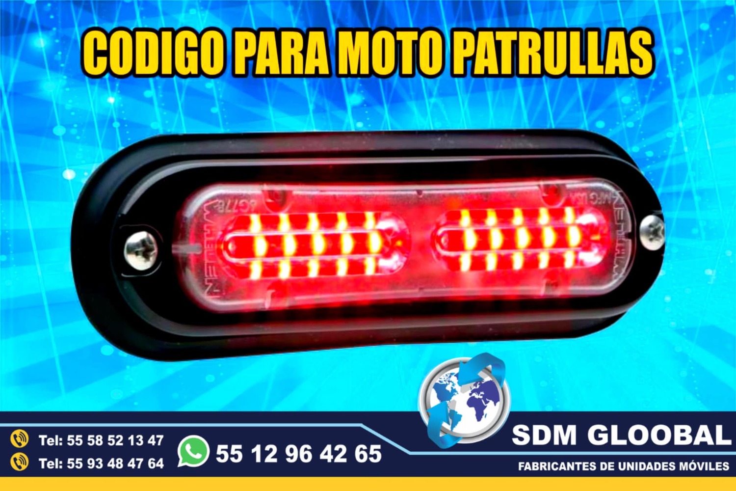 Venta e Instalacion de Luces Perimetrales Auxiliares Emergemcia para Ambulancias de Traslado<br>