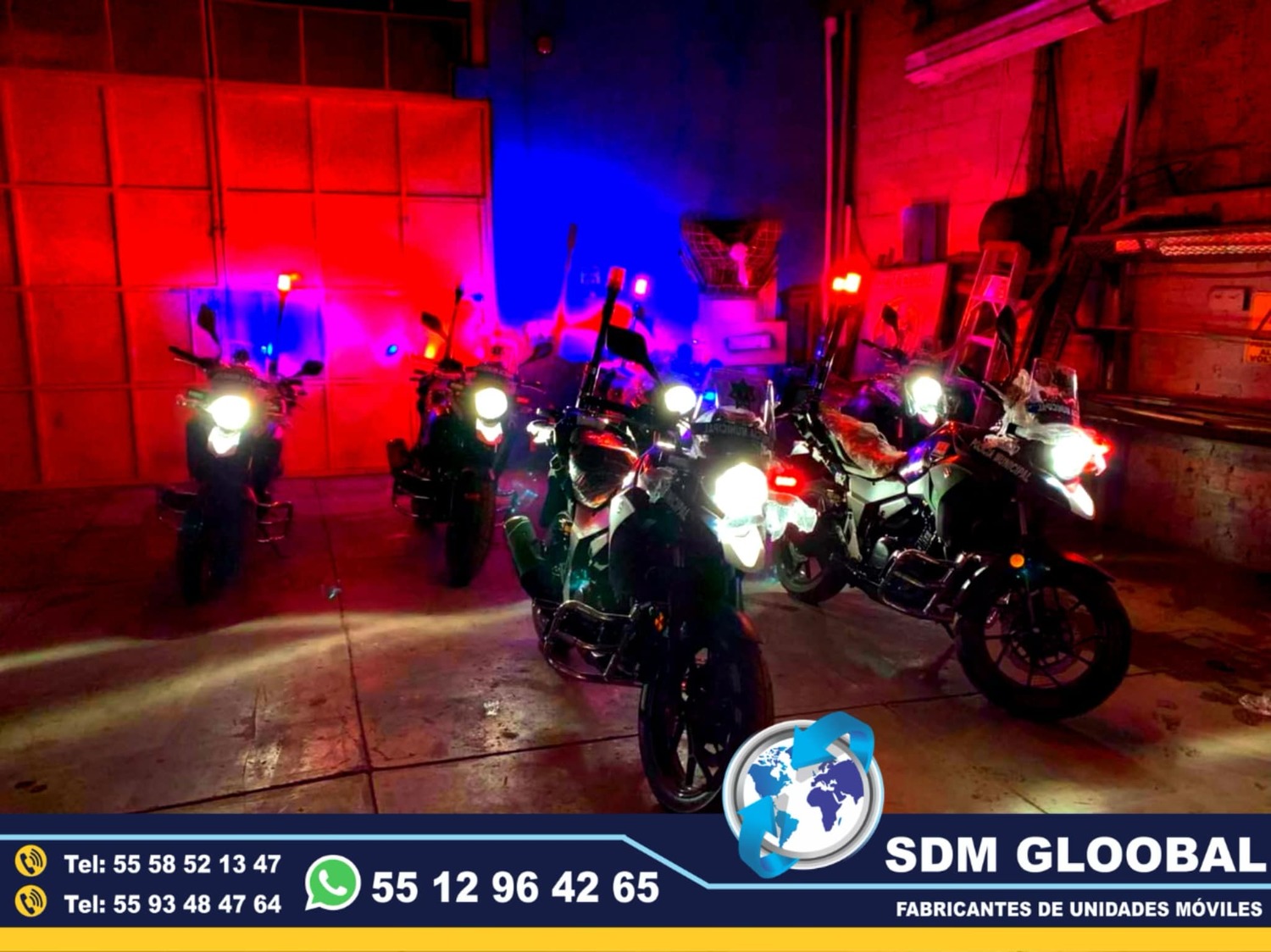 Equipo Venta Fabricacion Conversion y Equipamiento de MotoPatrullas cuatrimotos bicicletas<br>