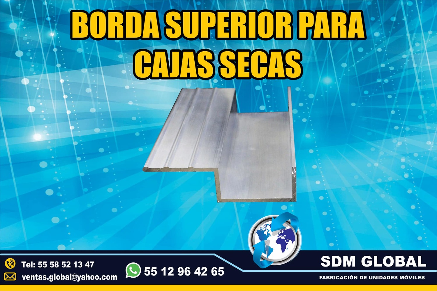 Bordas para carrocerias y cajas secas plataformas remolques<br>