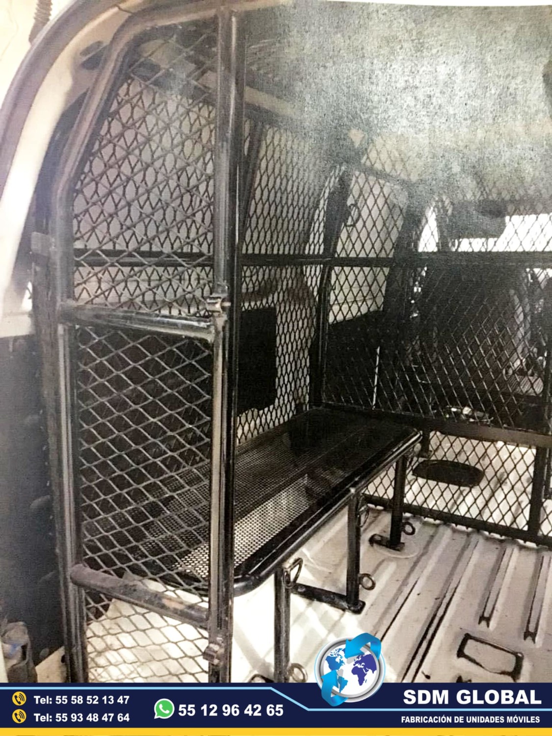 Fabricacion de unidad movil para tralasdo de delincuentes o reos<br>