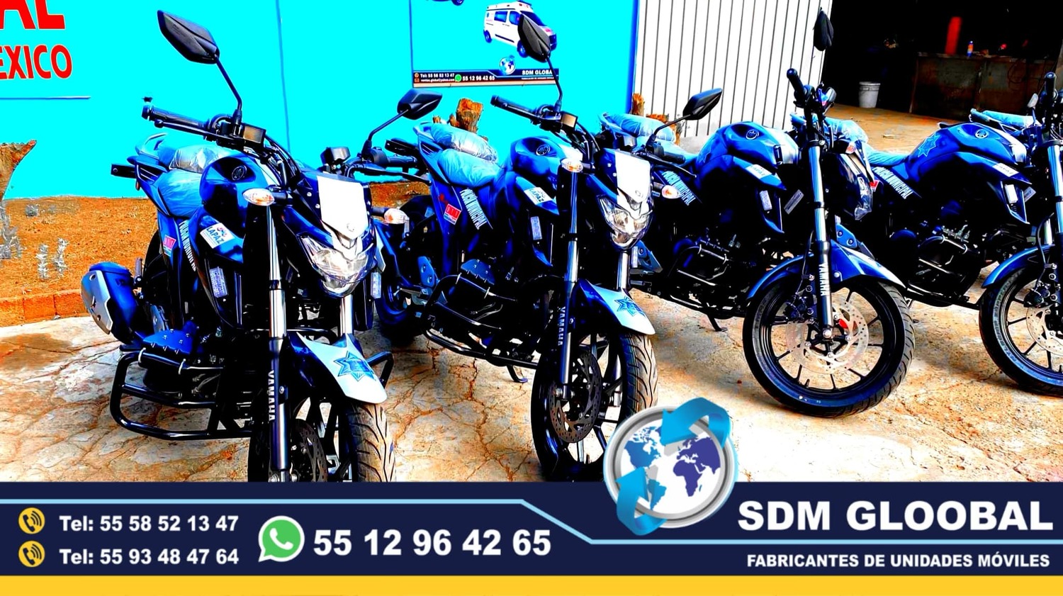 Equipo Venta Fabricacion Conversion y Equipamiento de MotoPatrullas cuatrimotos bicicletas<br>