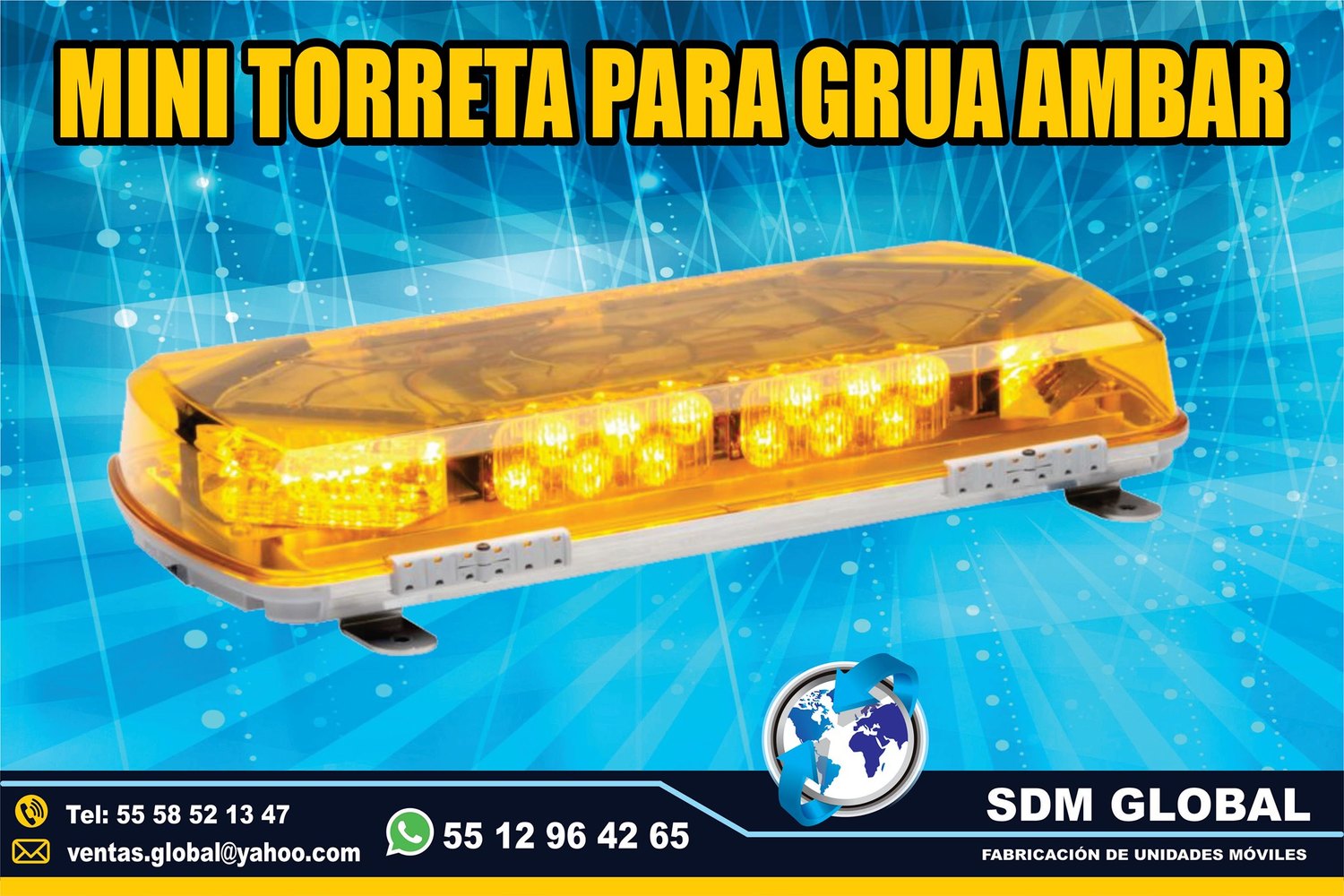 Vente de Mini torreta ambar para Rampas Hidrahulicas  <br>