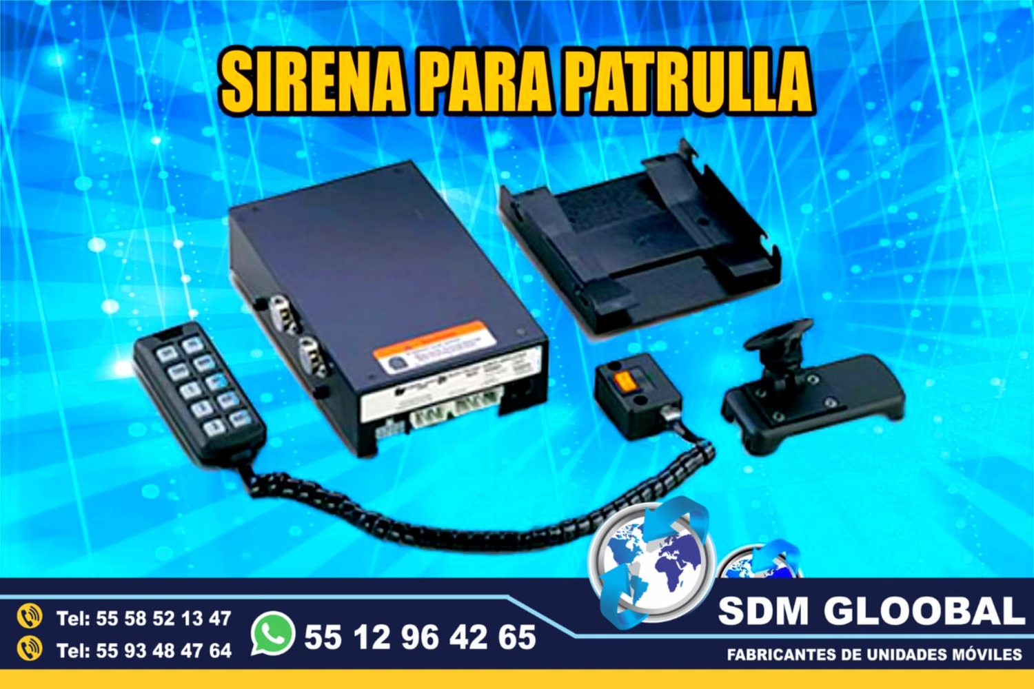 Venta de Sirena para moto patrullas pick up sedan escolta, ministerial, ficalia, auxiliares<br>