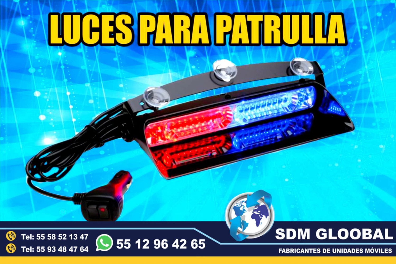 Venta de Torretas, Minitorretas, luces auxiliares color ambar Federal para patrullas equipo visual acustico<br>