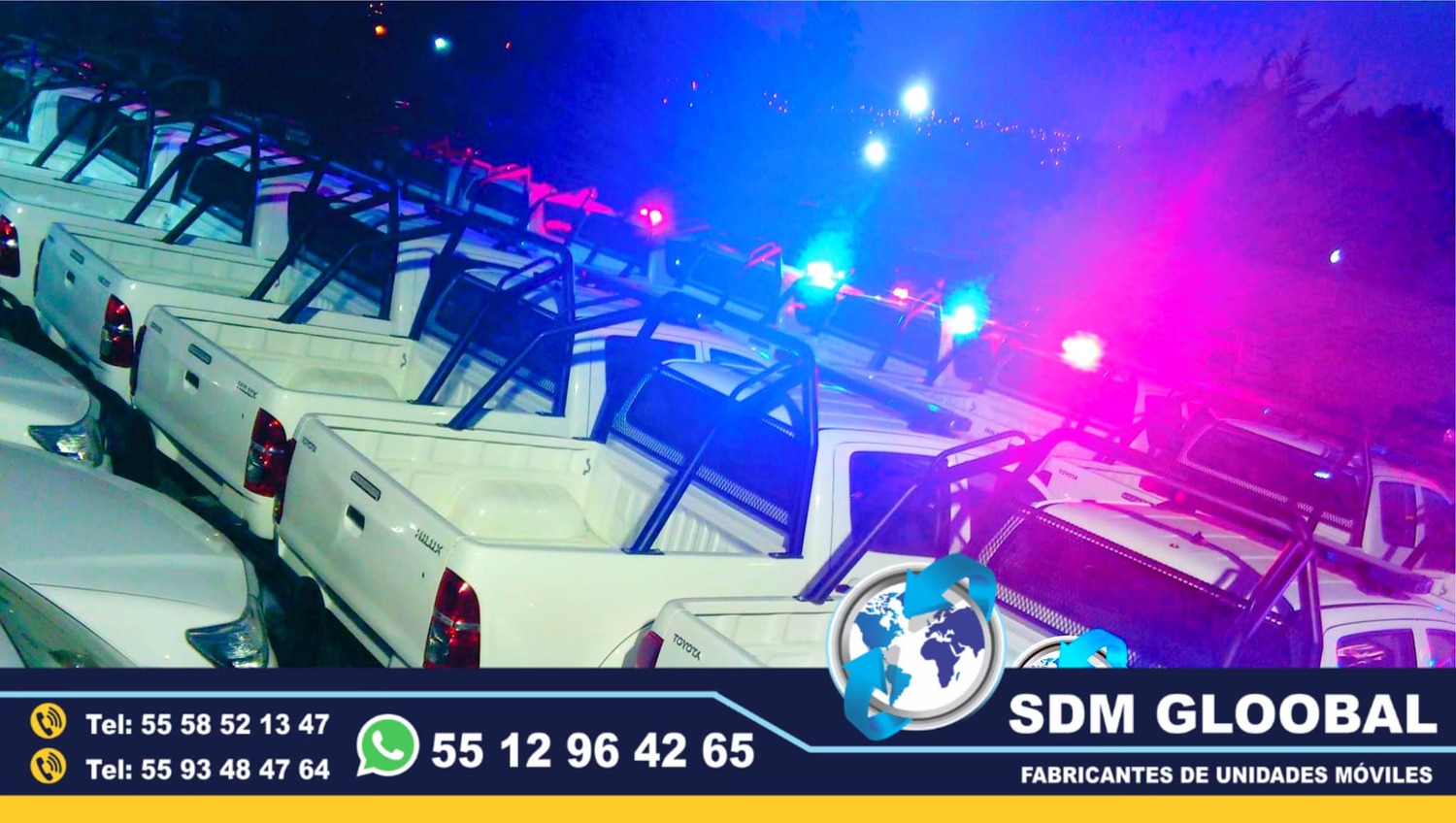 Fabricacion Conversion y Equipamiento de flotillas de patrullas pick up sedan motopatrullas<br>