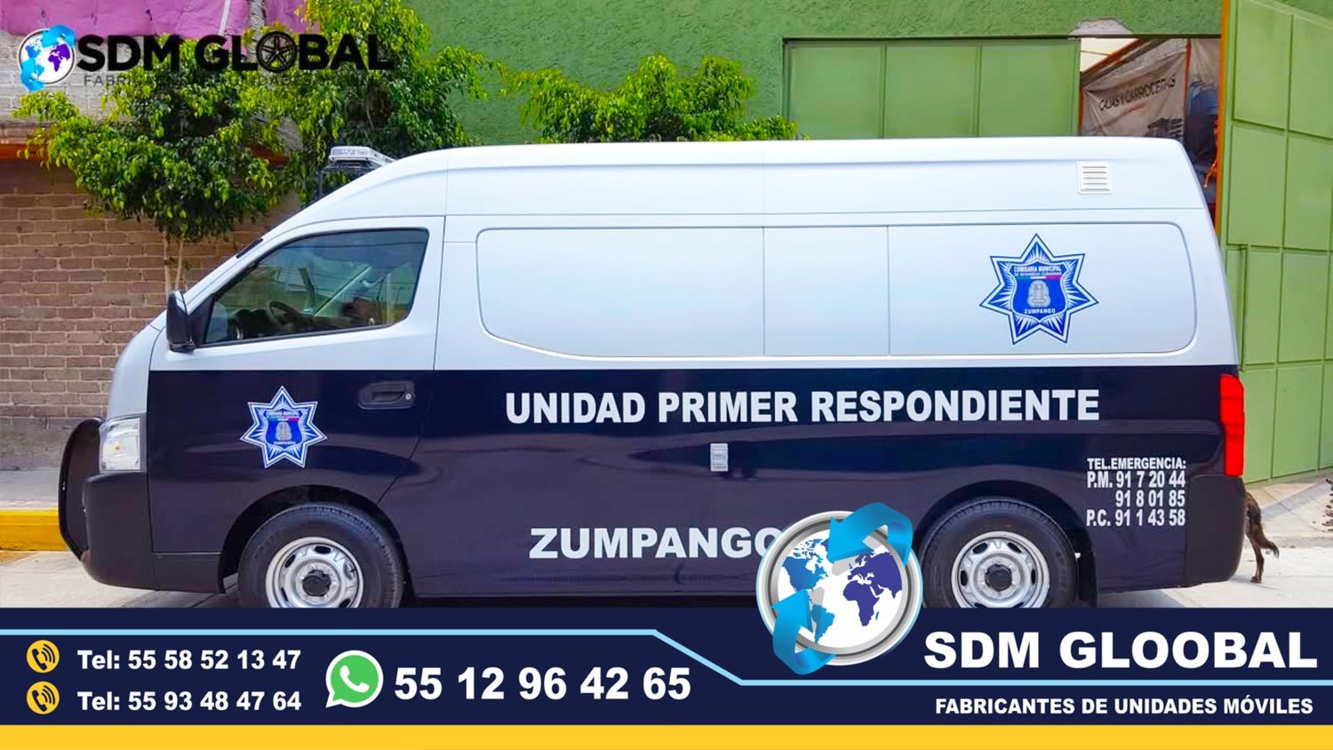 Fabrica de Unidades Moviles Primer Respondiente oficinas moviles en Mexico Seuridad Publica.<br>