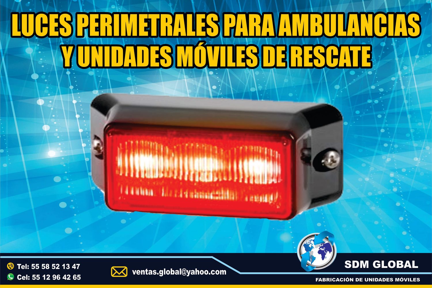 Venta de Luces Perimetrales para Ambulancias de Traslado Tipo I, II<br>