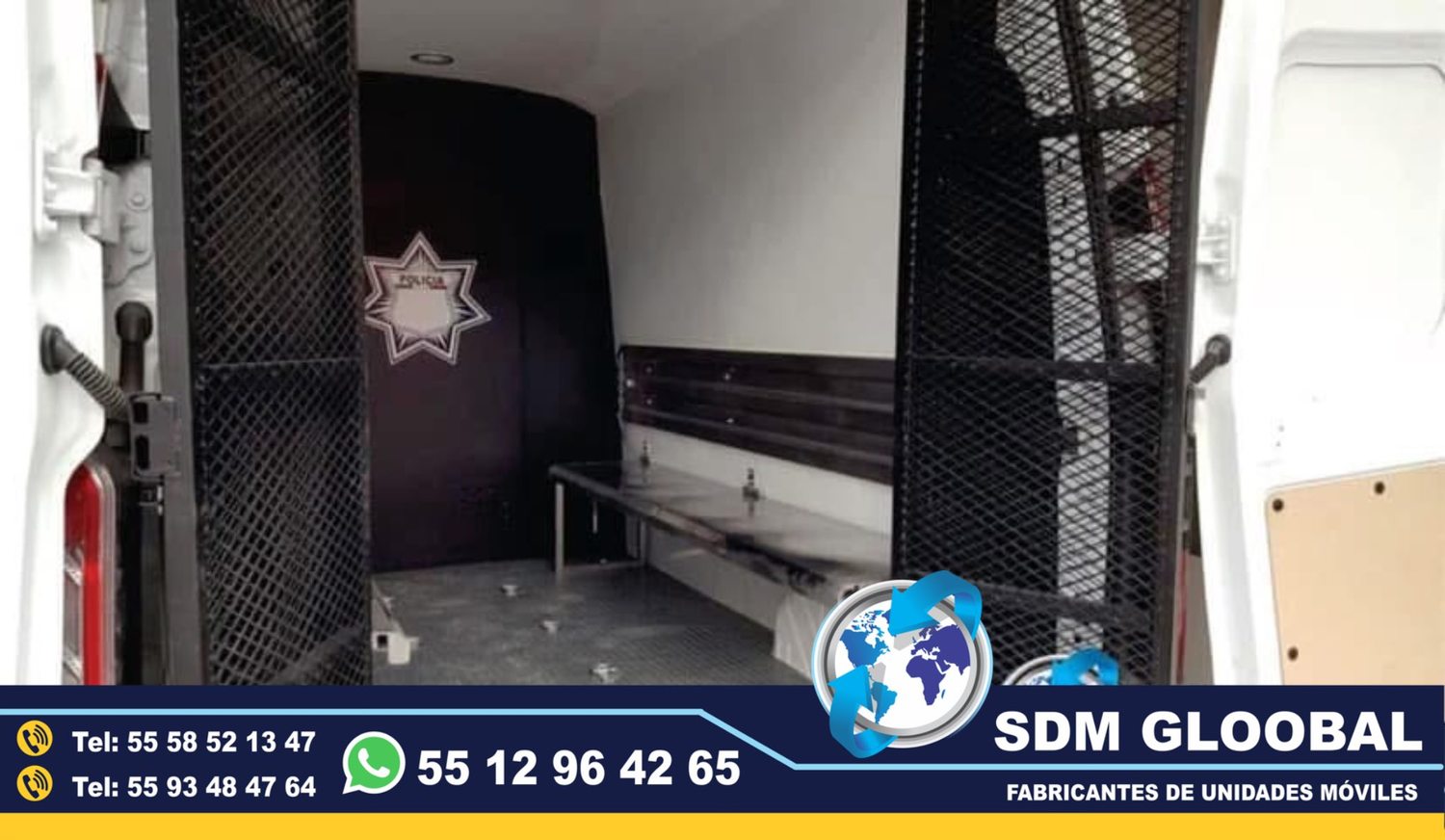 Fabricacion de unidad movil para tralasdo de delincuentes o reos.<br>