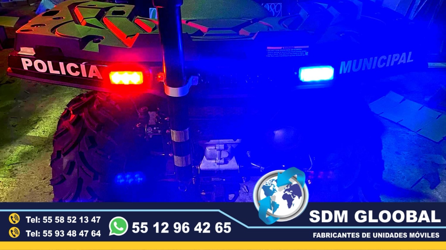 Equipo Venta Fabricacion Conversion y Equipamiento de MotoPatrullas cuatrimotos bicicletas<br>