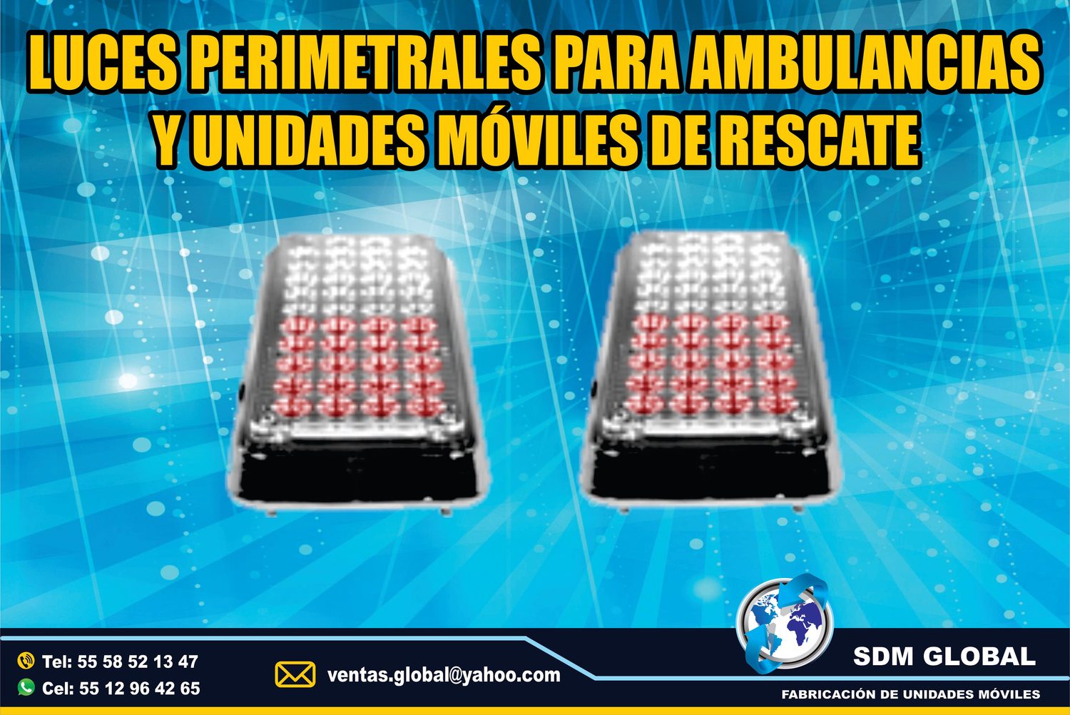 Venta de Luces Perimetrales para Ambulancias de Traslado Tipo I, II<br>