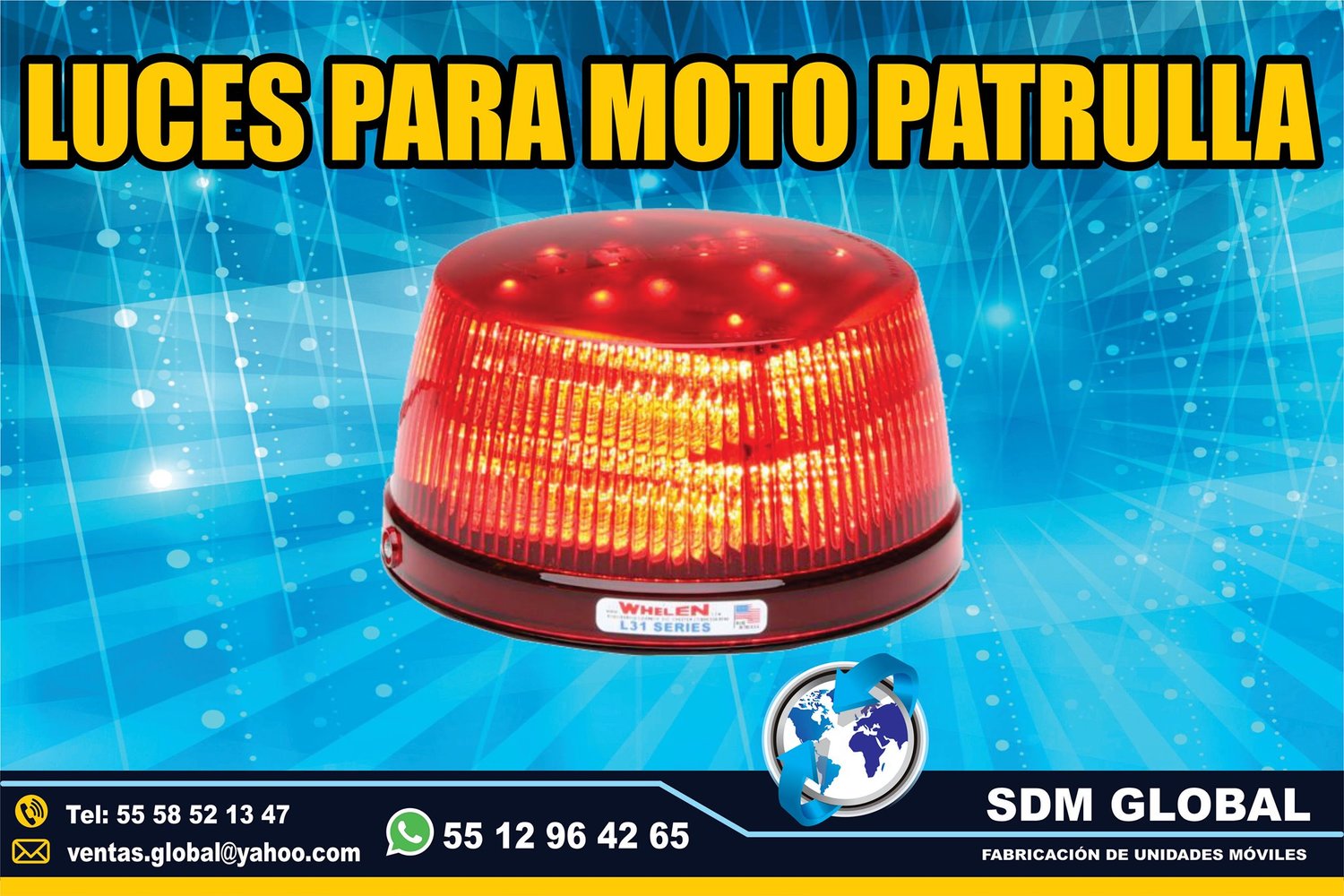 Venta Instalacion configuracion de Luces para Moto Patrullas<br>