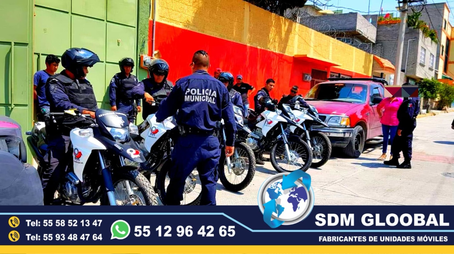 Equipo Venta Fabricacion Conversion y Equipamiento de MotoPatrullas cuatrimotos bicicletas<br>