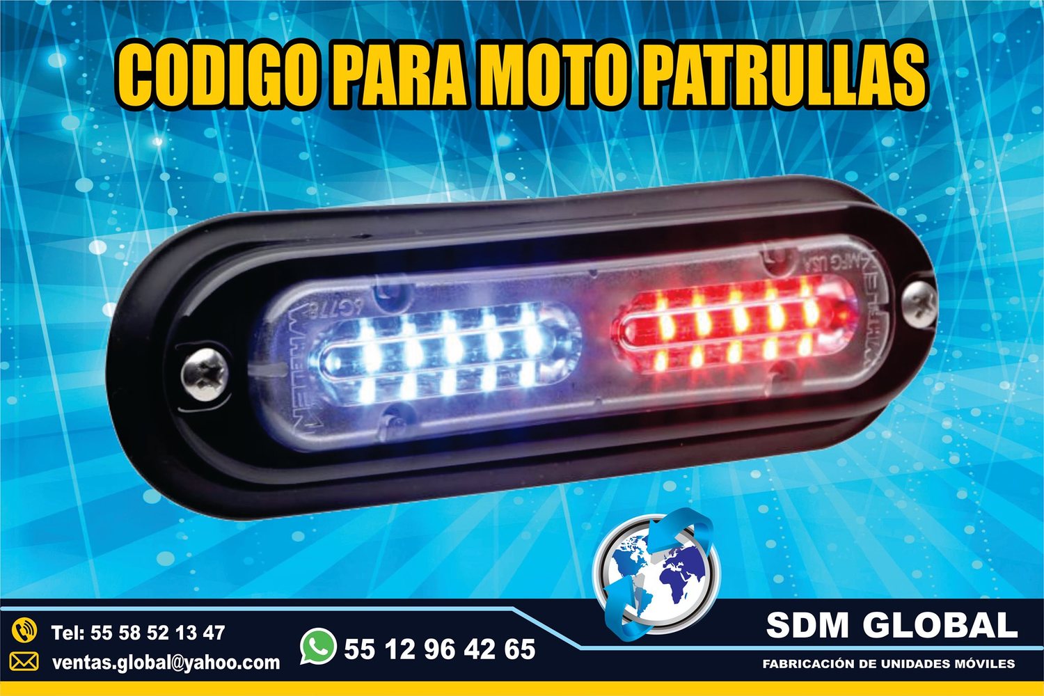 Venta Instalacion configuracion de Luces para Moto Patrullas<br>