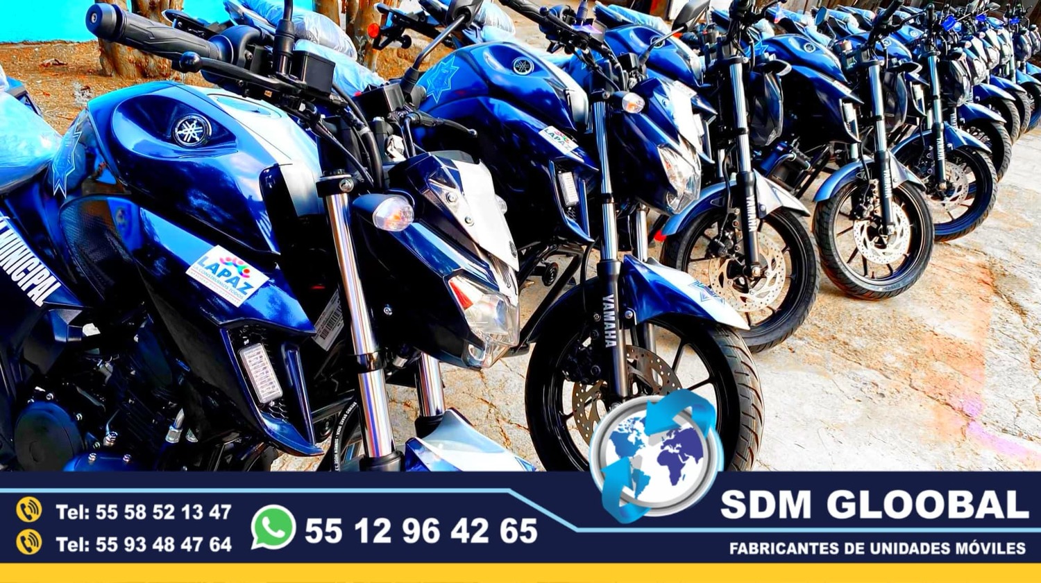 Equipo Venta Fabricacion Conversion y Equipamiento de MotoPatrullas cuatrimotos bicicletas<br>