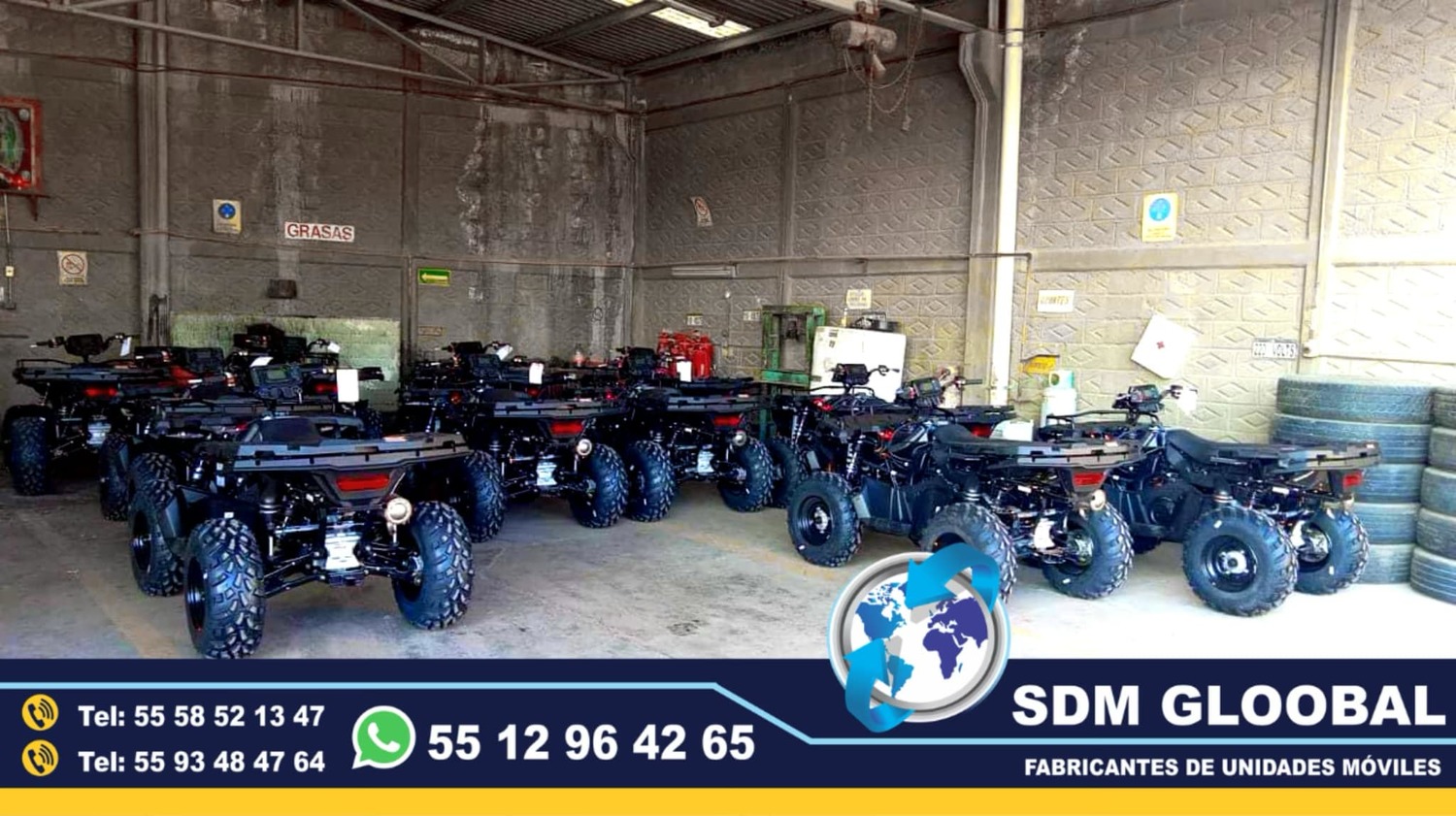 Equipo Venta Fabricacion Conversion y Equipamiento de MotoPatrullas cuatrimotos bicicletas<br>