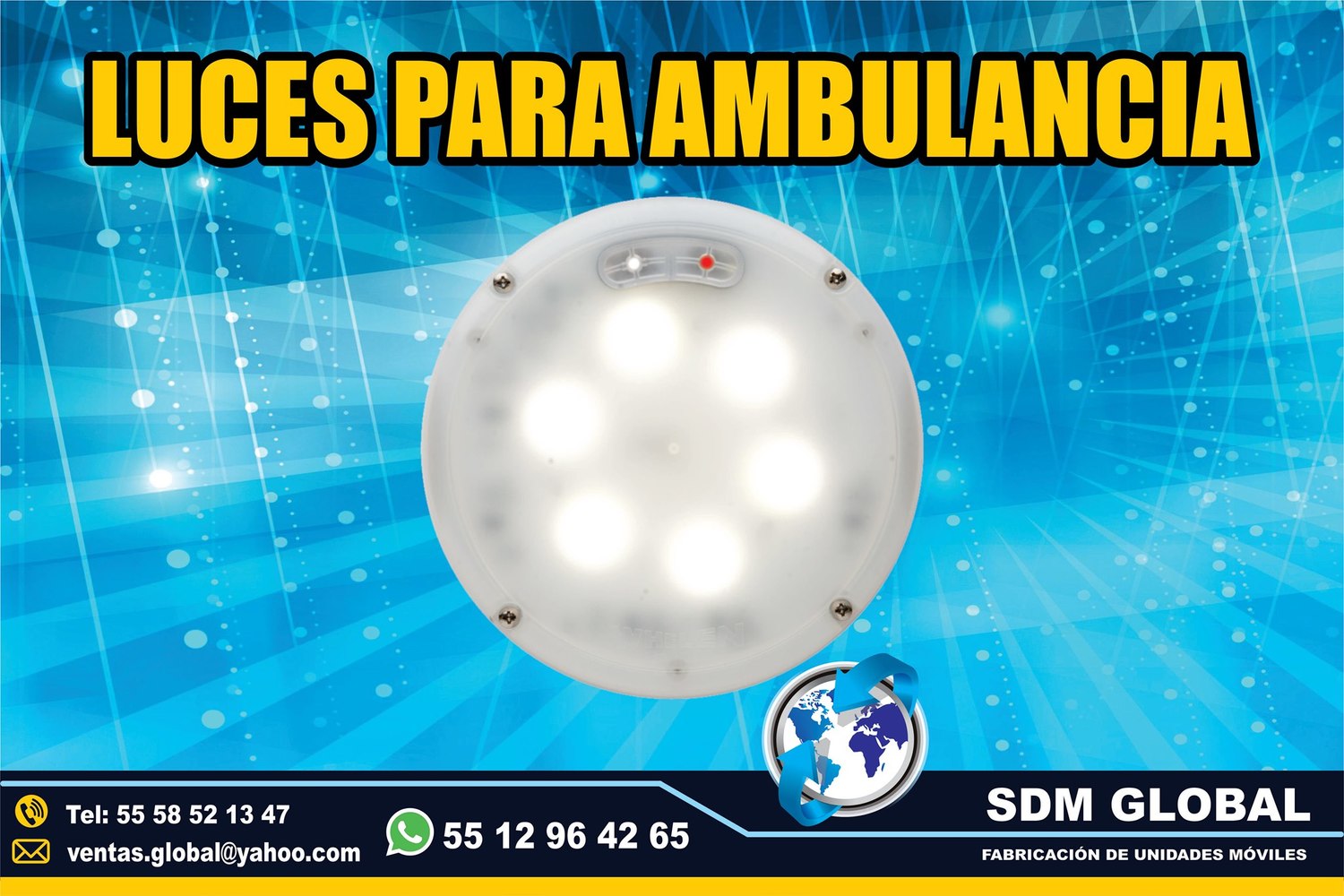 Venta de Luces Perimetrales para Ambulancias de Traslado Tipo I, II  <br>