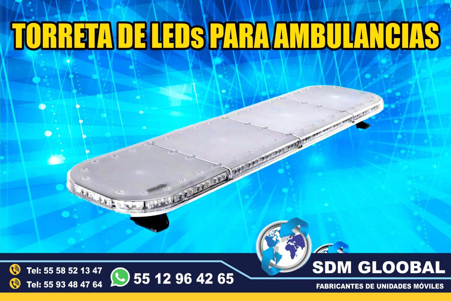 Venta e Instalacion de Luces Perimetrales Auxiliares Emergemcia para Ambulancias de Traslado<br>