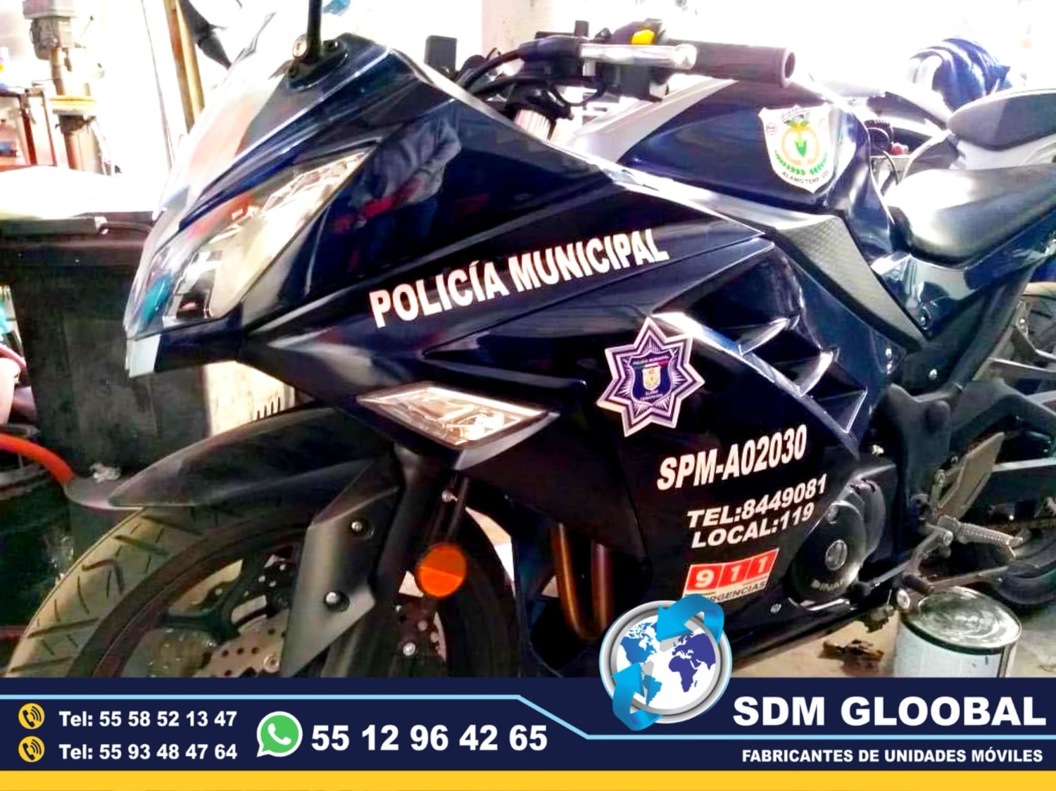 Equipo Venta Fabricacion Conversion y Equipamiento de MotoPatrullas cuatrimotos bicicletas<br>