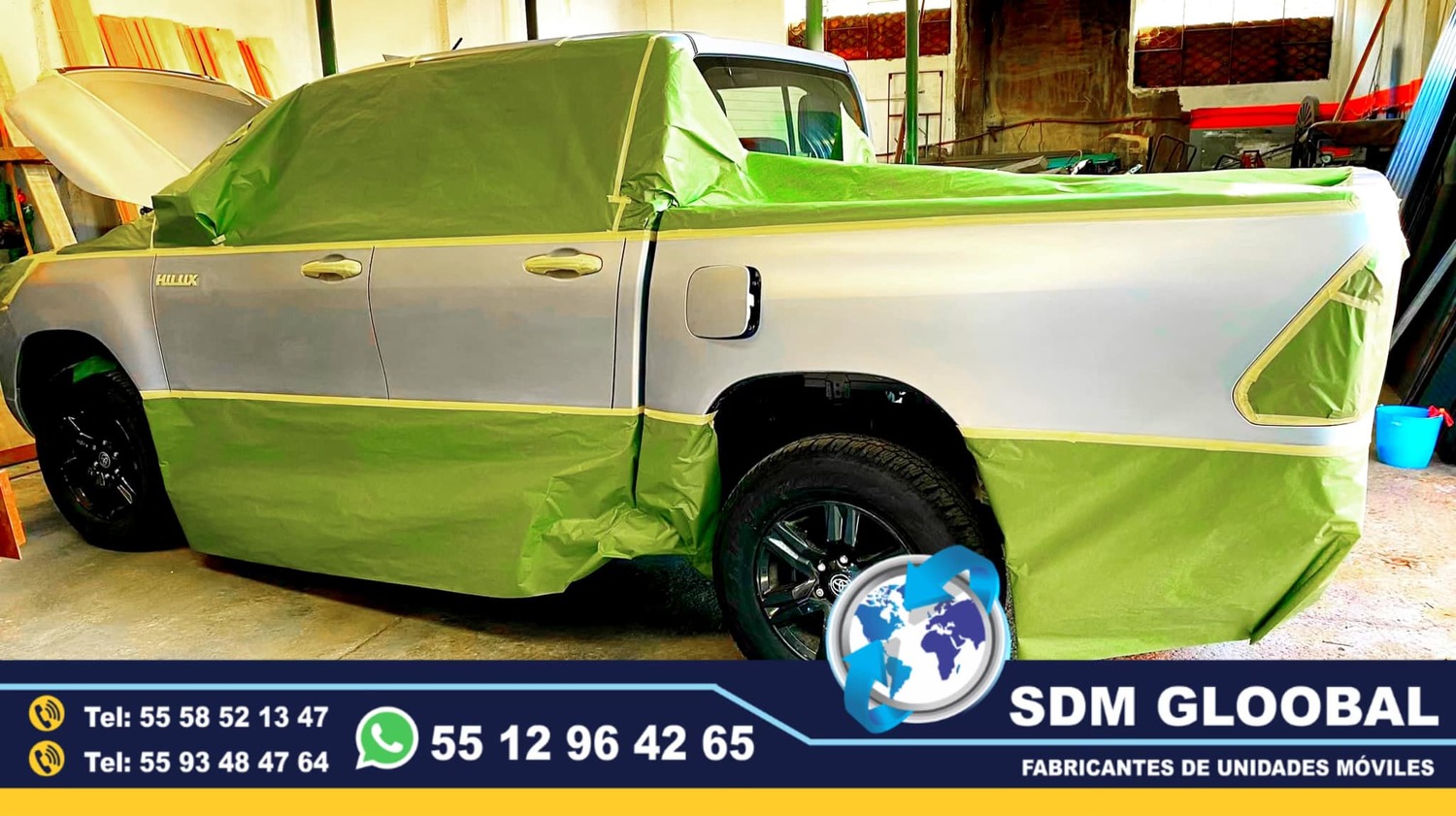 Pintura de Moto Patrullas pick up. sedan de Rescate Salvamento<br>