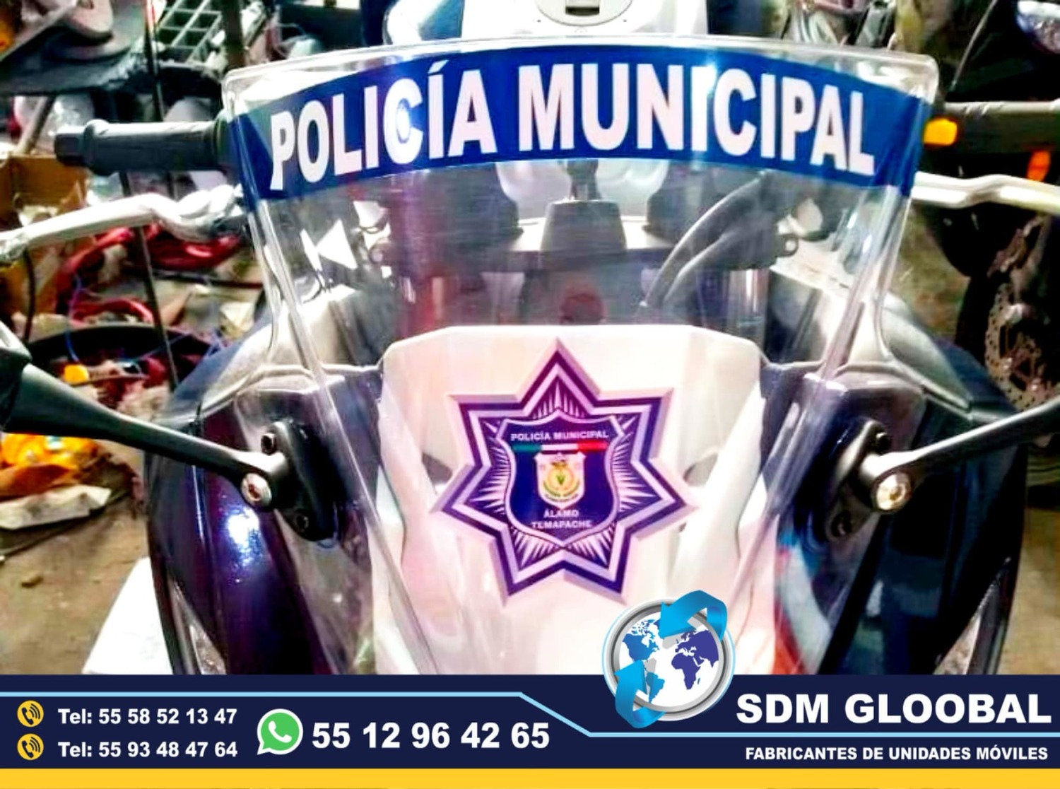 Equipo Venta Fabricacion Conversion y Equipamiento de MotoPatrullas cuatrimotos bicicletas<br>