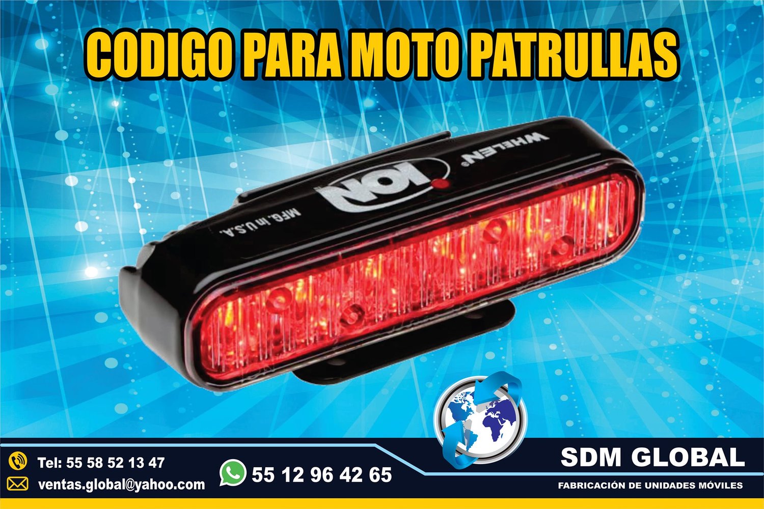 Venta Instalacion configuracion de Luces para Moto Patrullas<br>