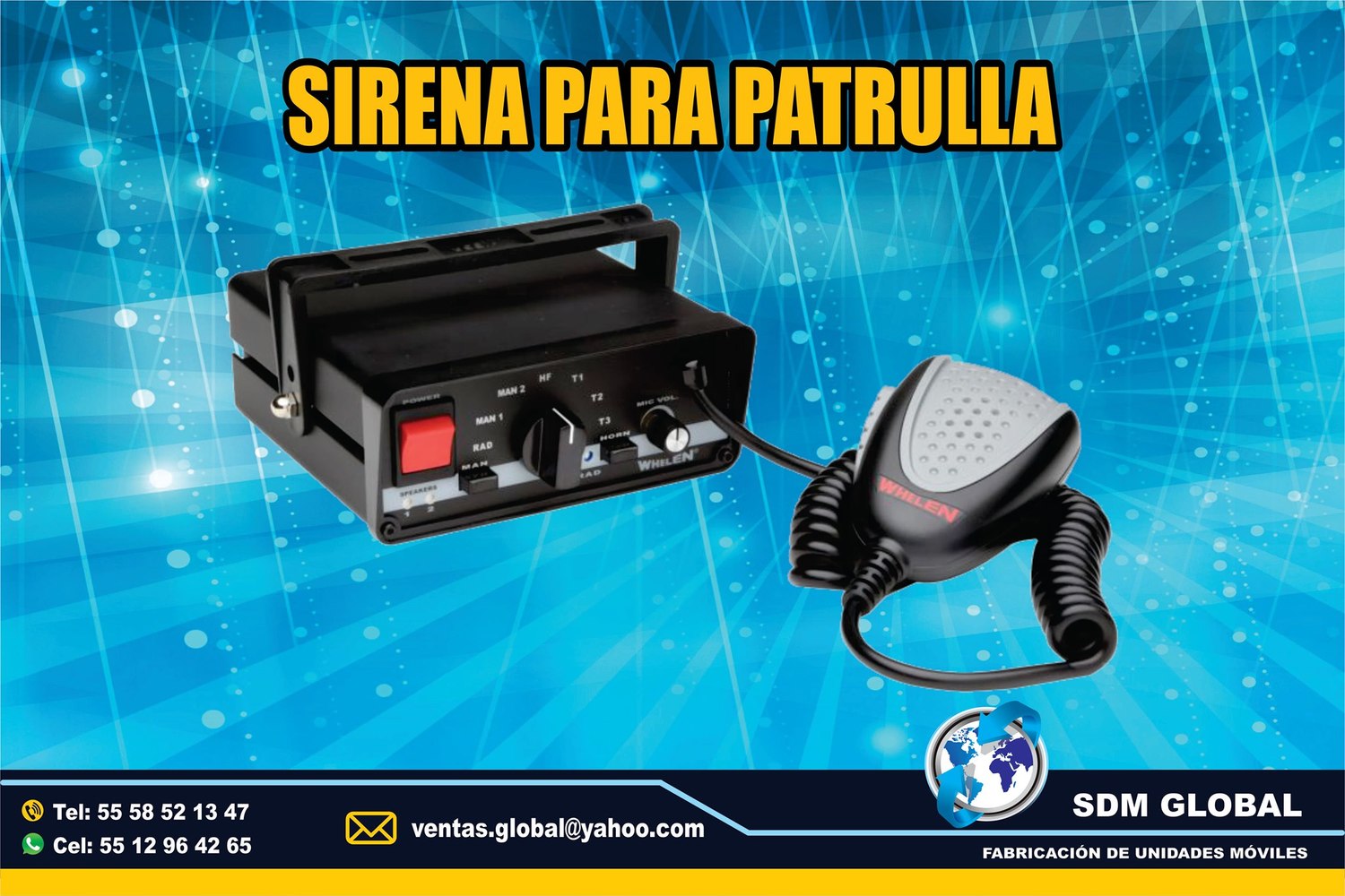 VENTA DE Sirena y equipo para ambulancias MARCA WHELEN<br>