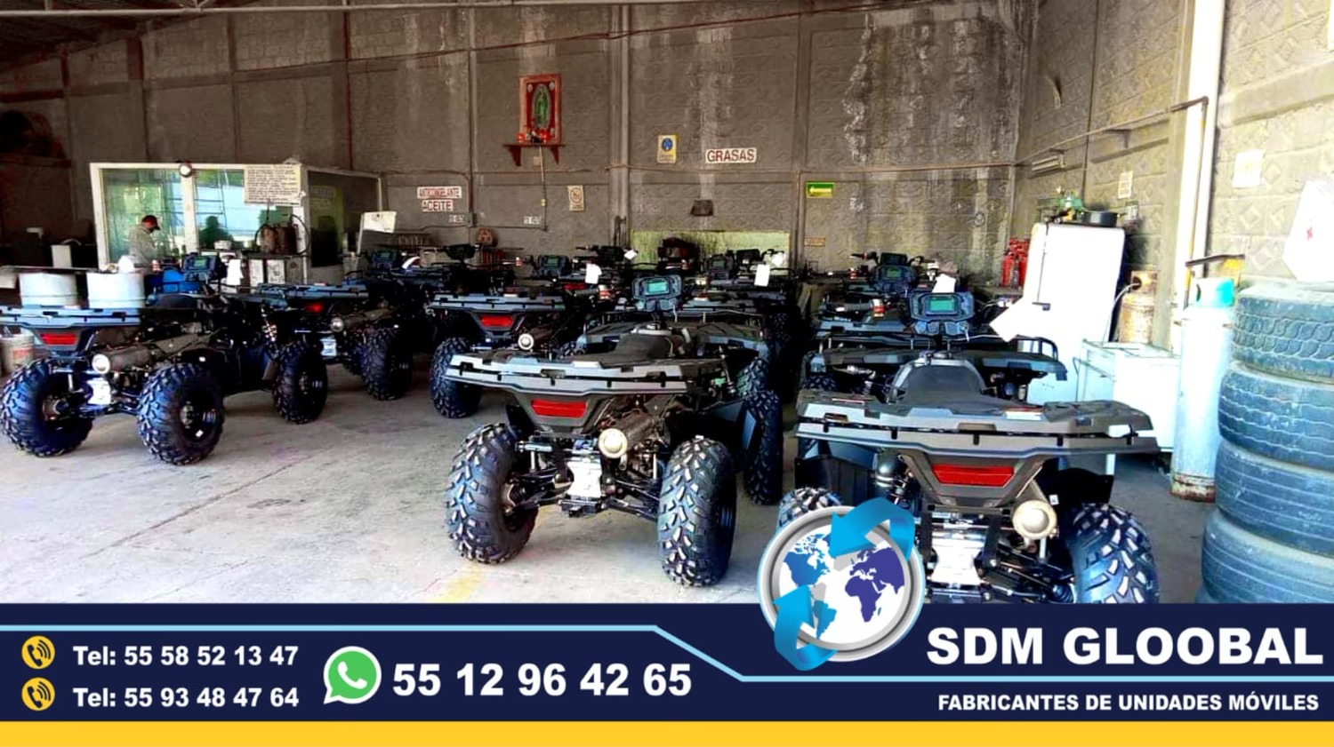 Equipo Venta Fabricacion Conversion y Equipamiento de MotoPatrullas cuatrimotos bicicletas<br>