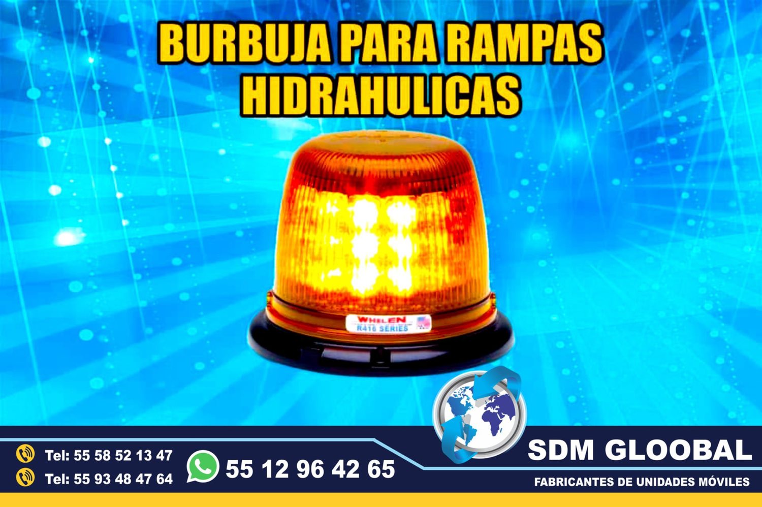 Venta de Mini torreta ambar para Rampas Hidraulicas de carga  <br>