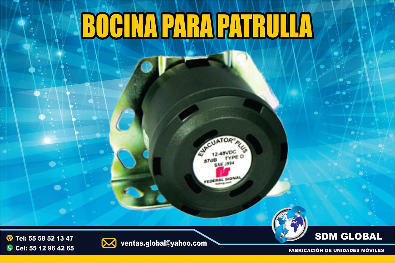 VENTA DE BOCINA FEDERAL SIGNAL para ambulancias<br>